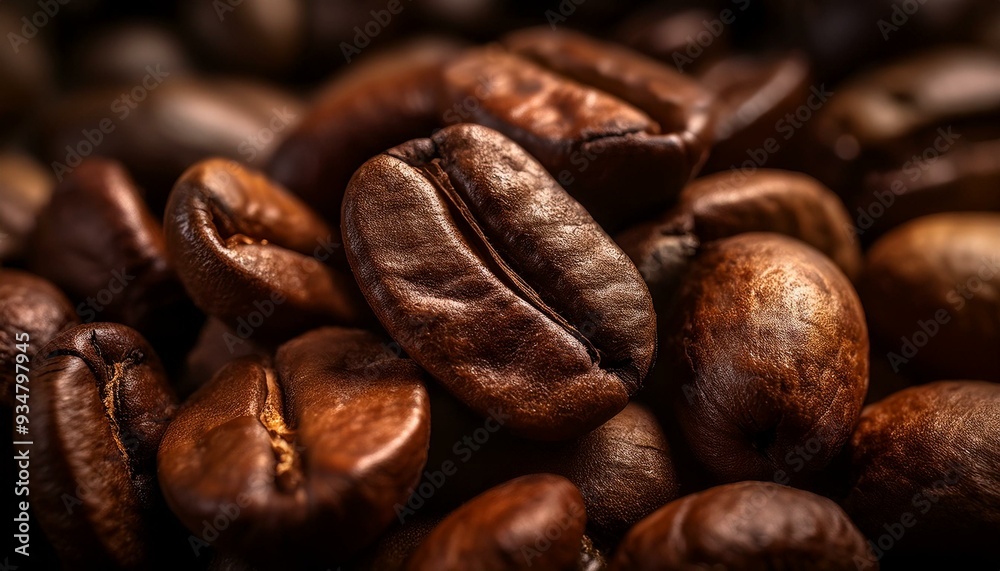 close up photo of roasted coffee beans, coffee beans background close up photo of roasted coffee beans, coffee beans background