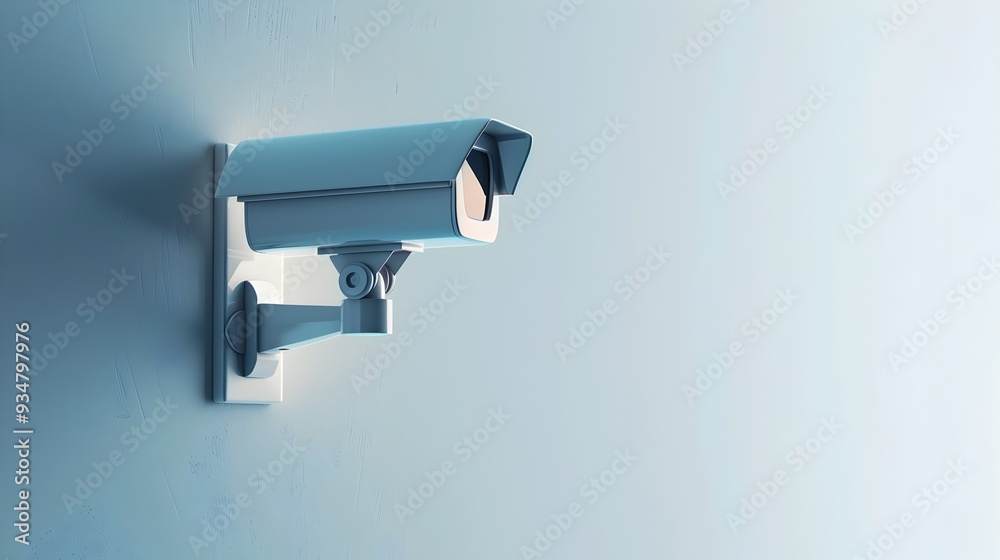 Striking Security CCTV Isolated on Bright White Background in Minimal,Hyper-Detailed Style Striking Security CCTV Isolated on Bright White Background in Minimal,Hyper-Detailed Style
