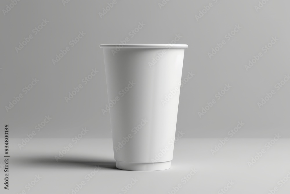 White Paper Cup on a Grey Surface White Paper Cup on a Grey Surface
