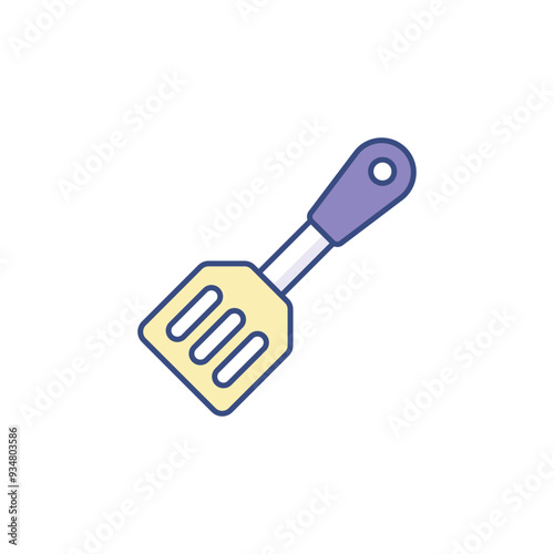 Cooking Turning icon design with white background stock illustration