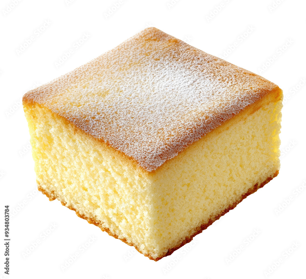 Piece of biscuit cake isolated on transparent background Piece of biscuit cake isolated on transparent background