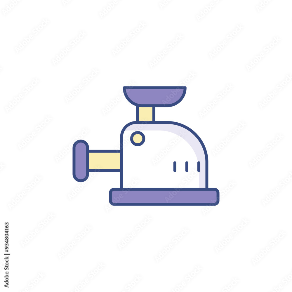 Meat Grinder icon design with white background stock illustration Meat Grinder icon design with white background stock illustration