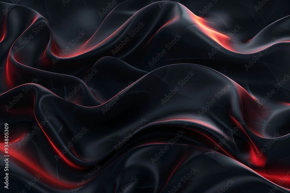 Obraz premium Abstract Dark Red and Black Swirling Pattern
