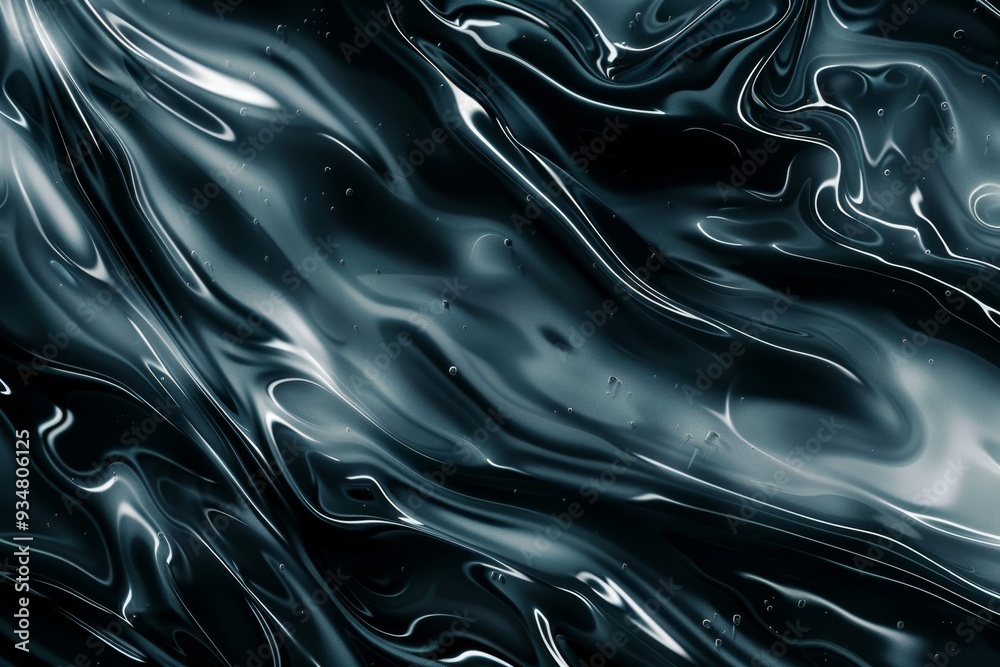 Obraz premium Abstract Swirling Liquid with Bubbles