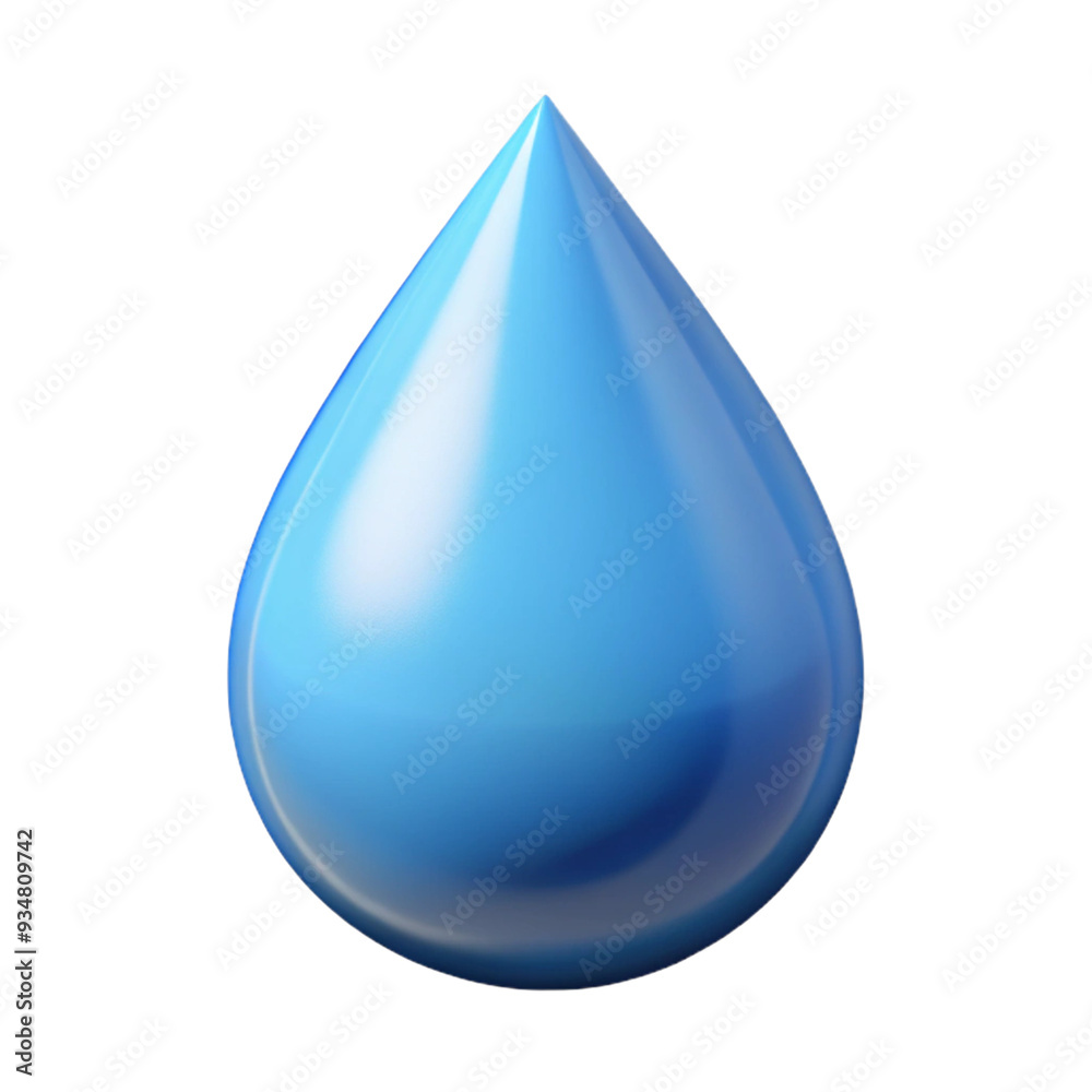 Water Drop Icon 3d cartoon style illustration Water Drop Icon 3d cartoon style illustration
