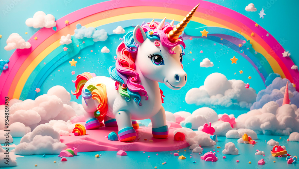 horse and rainbow horse and rainbow