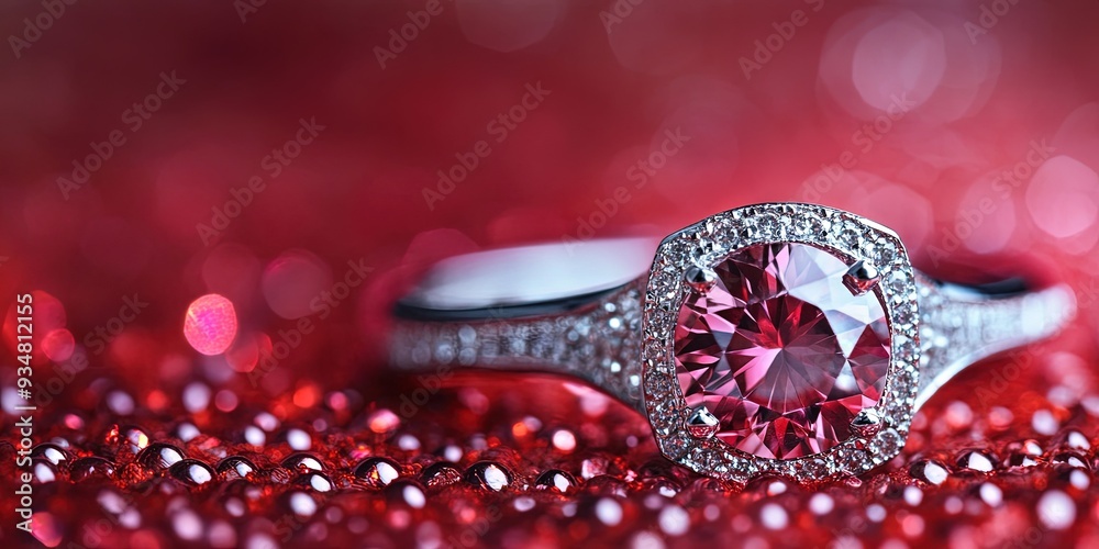 Fototapeta premium expensive engagement ring 