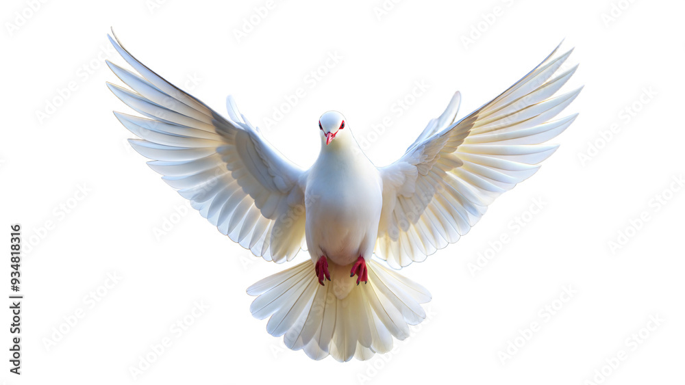 a white dove with open wings a white dove with open wings
