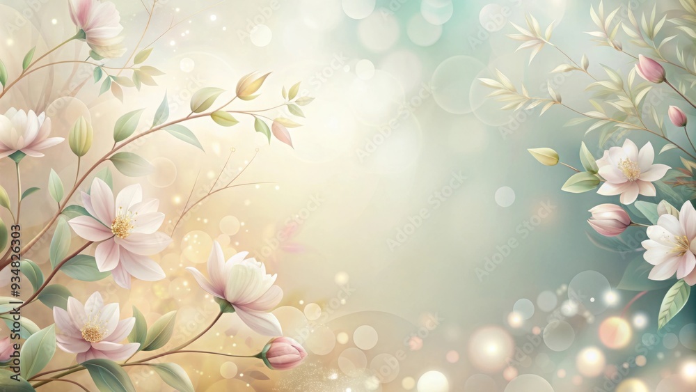 An elegant, tranquil background with soft colors and a gentle aesthetic An elegant, tranquil background with soft colors and a gentle aesthetic