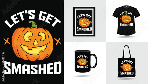 Halloween t-shirt design graphic element vector photo