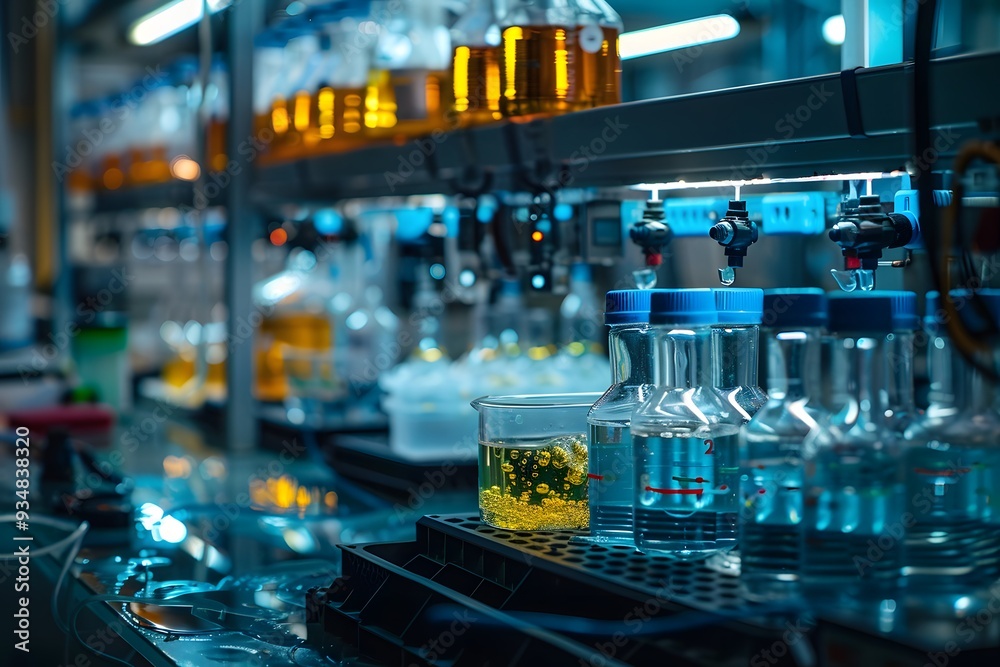 Laboratory Experiment with Beaker and Flasks. Laboratory Experiment with Beaker and Flasks.