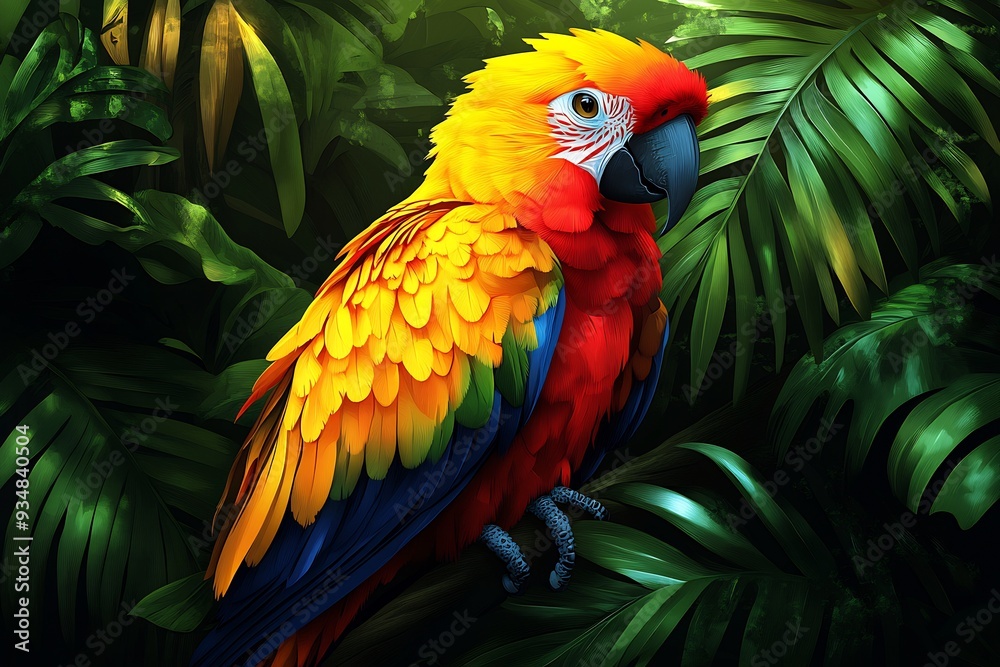 Obraz premium Vector art highlighting the urgent need for sustainable development in addressing the deforestation of the Amazon Rainforest emphasizing the critical role it plays in global biodiversity