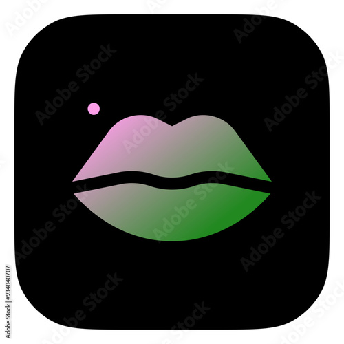 Editable pretty lips vector icon. Cosmetics, makeup, skincare, beauty. Part of a big icon set family. Perfect for web and app interfaces, presentations, infographics, etc