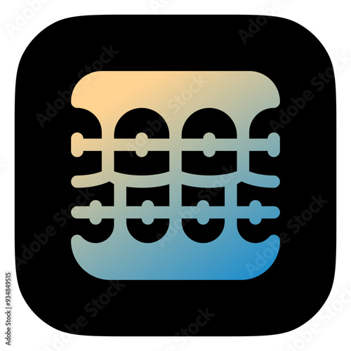 Editable dental braces vector icon. Dentistry, healthcare, medical. Part of a big icon set family. Perfect for web and app interfaces, presentations, infographics, etc