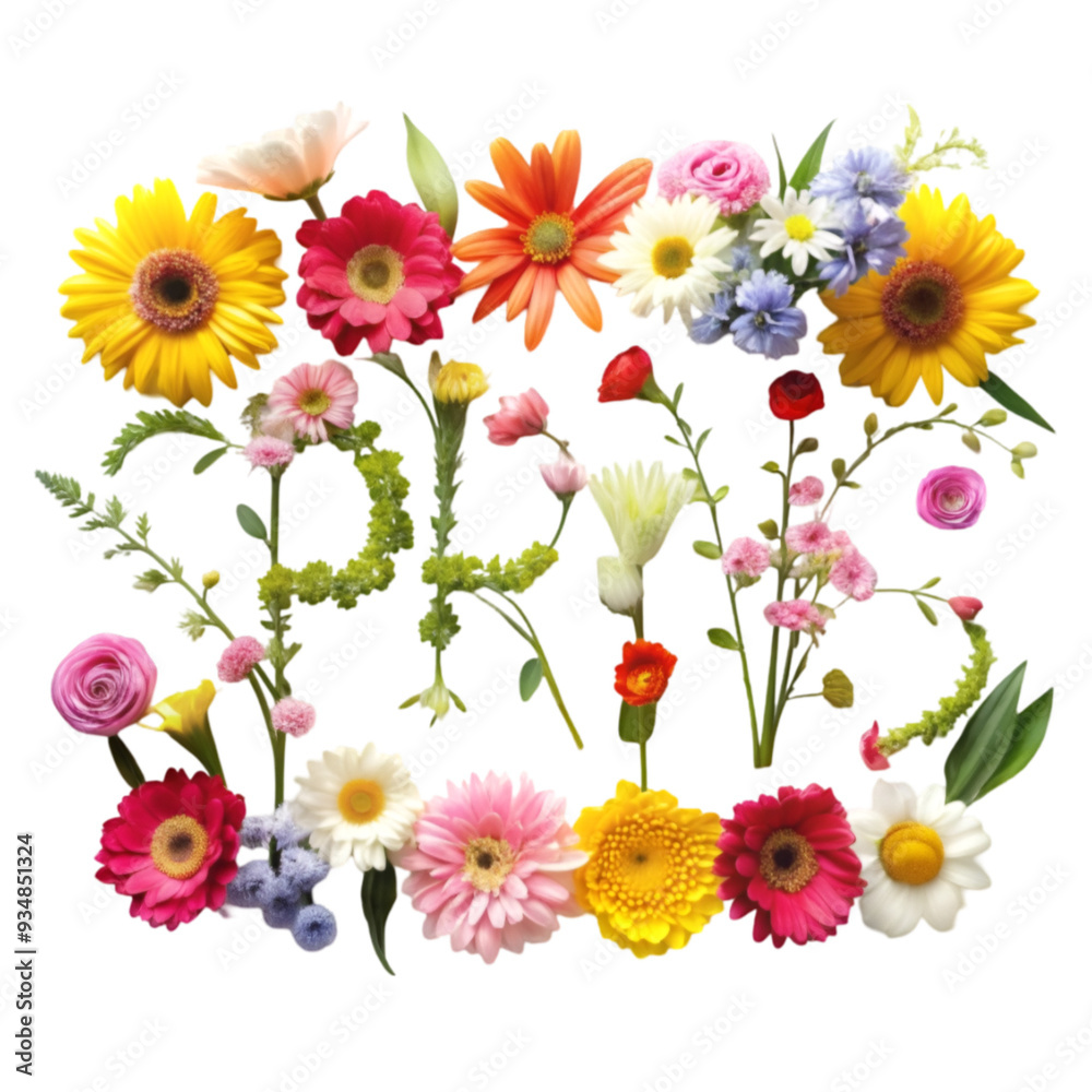 bouquet of flowers with the words spring bouquet of flowers with the words spring