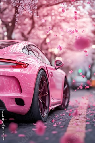 Pink car