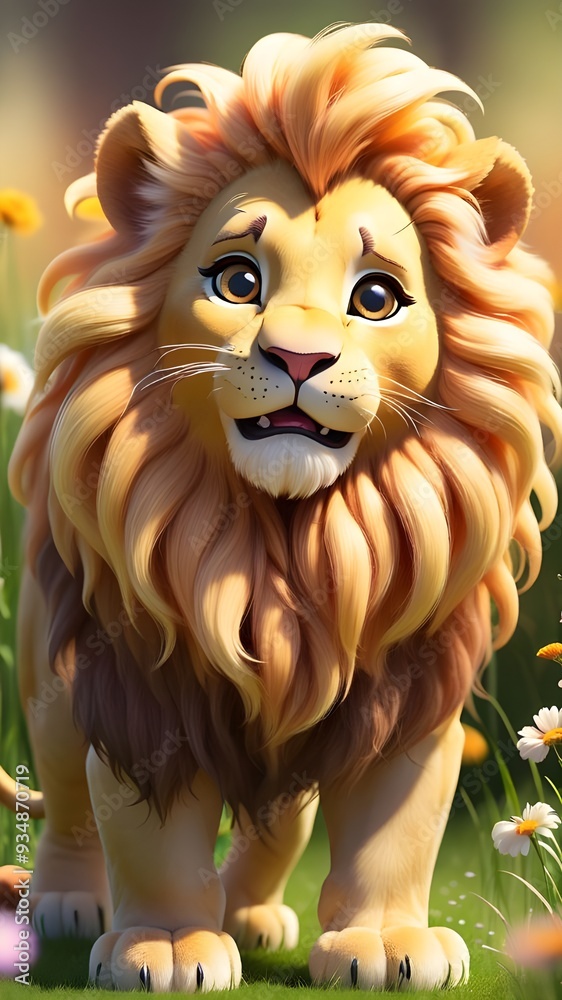 Obraz premium lion in the zoo