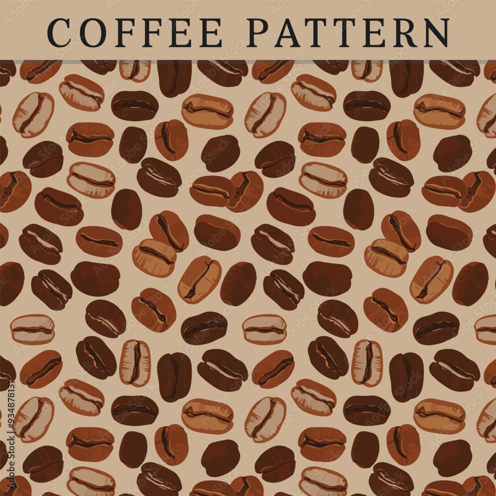 Pattern coffee draw vector Pattern coffee draw vector