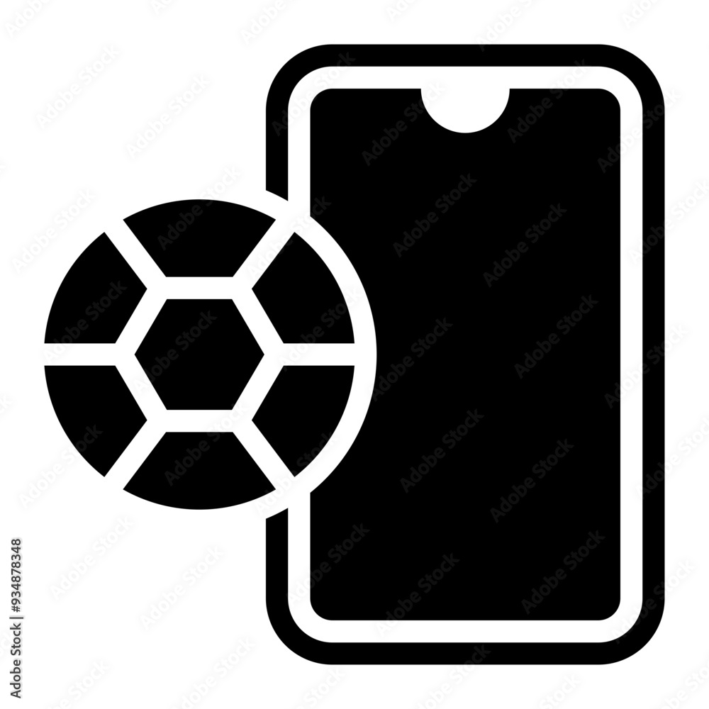 sport app, football app, soccer app, sport, mobile app, application glyph or solid icon sport app, football app, soccer app, sport, mobile app, application glyph or solid icon
