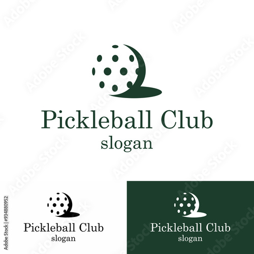 Pickleball logo design luxury minimalist