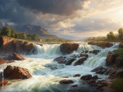 Raging Torrent After Heavy Rain