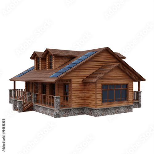 Wooden Classic Style Exterior House