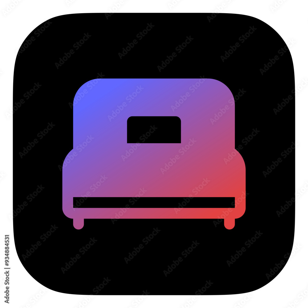 Editable single bed vector icon. Part of a big icon set family. Perfect for web and app interfaces, presentations, infographics, etc Editable single bed vector icon. Part of a big icon set family. Perfect for web and app interfaces, presentations, infographics, etc
