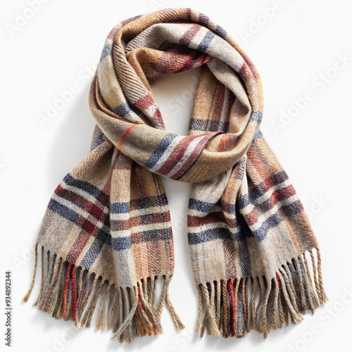 Brown Mesh Scarf, Soft Warm Winter Fashion