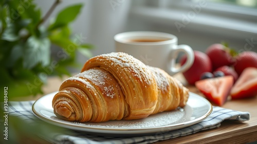 Croissant is a delicious baked good that is perfect for breakfast or brunch