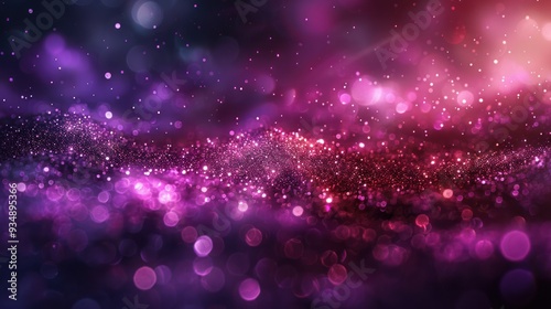 Purple Sparkle: Abstract Particle Background