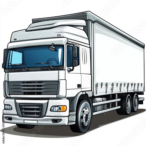 truck, van, car, delivery, cargo