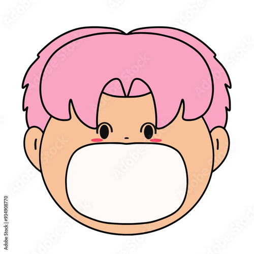 Cute name label,sticker name tag of cartoon animal character design  illustration. Isolated on Transparent Background
