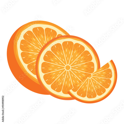 Orange Fruits Illustration