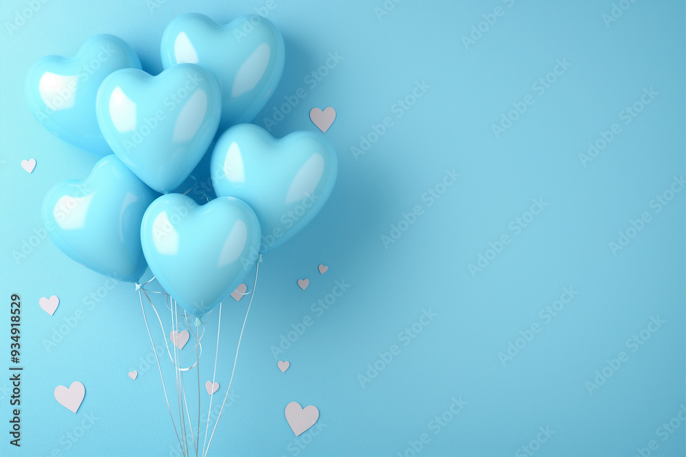Awesome colorful love balloons background image Awesome colorful love balloons background image