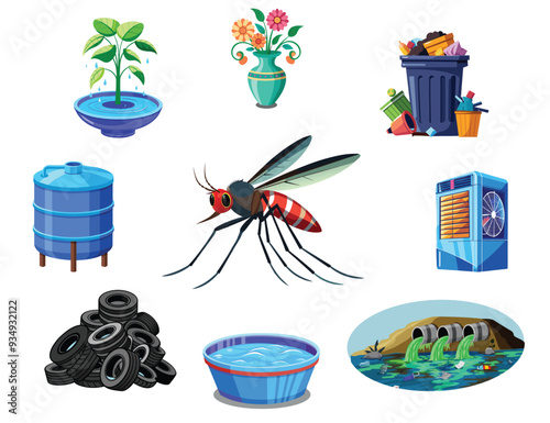 Mosquitoes breed in stagnant water like ponds, puddles, and containers, making these ideal breeding places that can lead to rapid population growth. 
