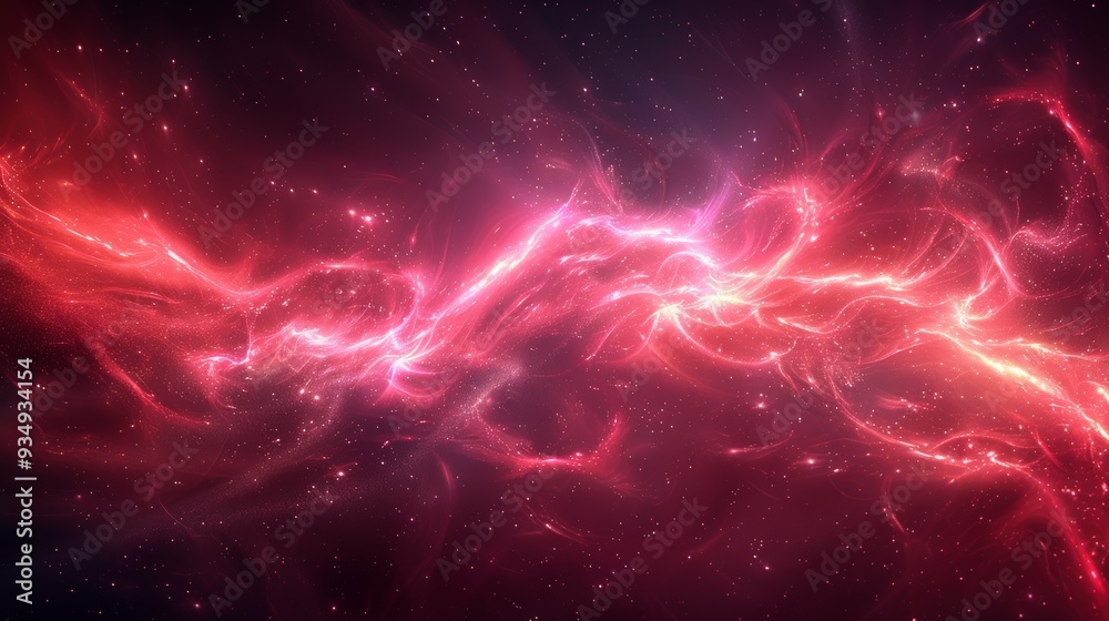 Vibrant cosmic nebula with swirling pink and purple gases in a starry night sky Vibrant cosmic nebula with swirling pink and purple gases in a starry night sky