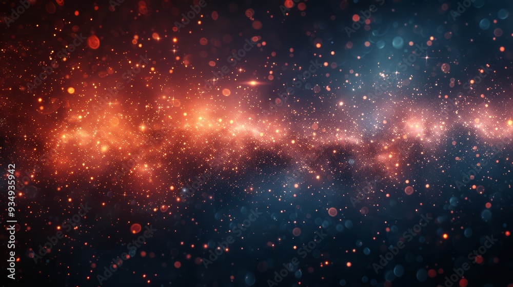Colorful cosmic background with swirling stars and nebulae in deep space Colorful cosmic background with swirling stars and nebulae in deep space