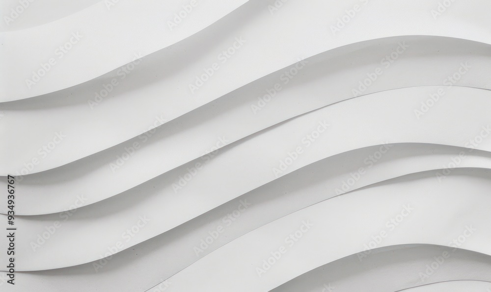 Abstract white wave pattern on textured surface.