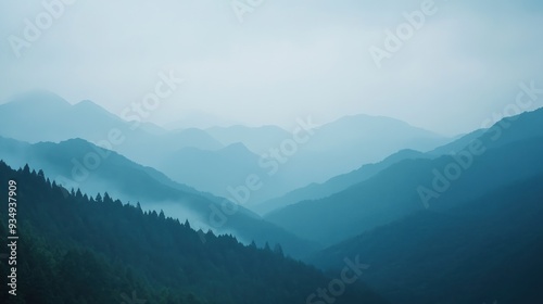 Blue Mountains and Mist