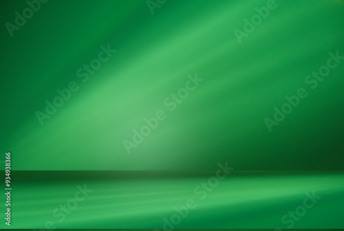 Wall interior background, studio and backdrops show products. with leaf shadow from window color green and white. background for text insertion and presentation of product