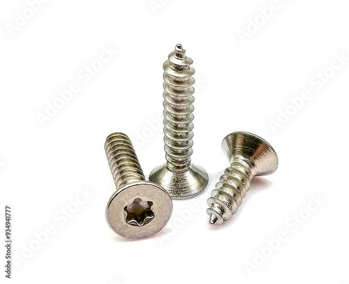 Countersunk head stainless steel six lobe screw