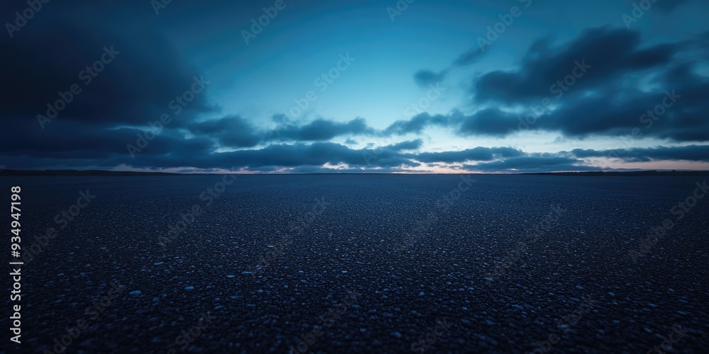 Fototapeta premium Skateboard in empty field
