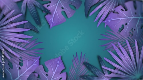 Tropical flower background | 4K