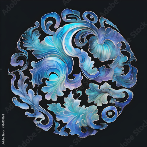 Korean mother-of-pearl pattern
