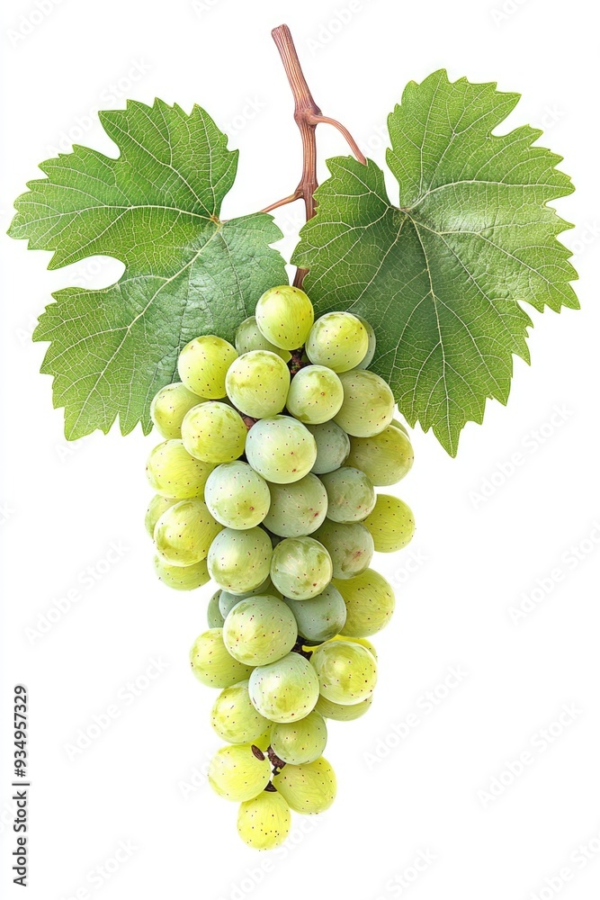 Obraz premium Green Grapes on Vine