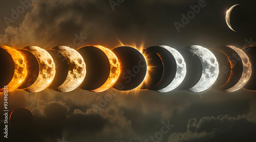 Lunar Eclipse Phases Illustration
