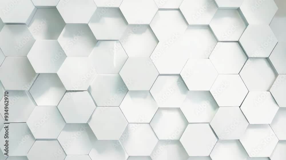 A modern hexagonal pattern with a clean, minimalist design, ideal for backgrounds and textures in various creative projects.