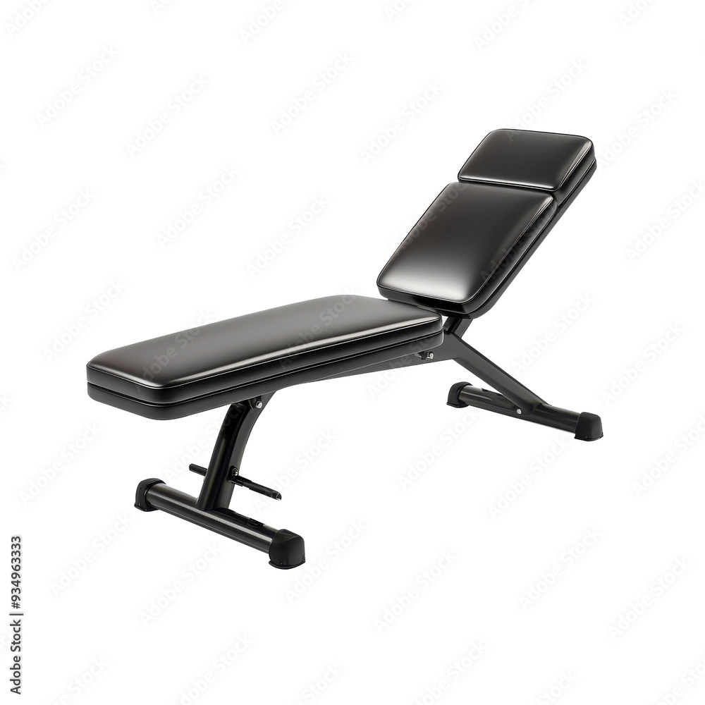 fitness couch isolated on a white background