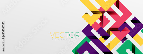 Color bend lines with shadow texture effect. Vector Illustration For Wallpaper, Banner, Background, Card, Book Illustration, landing page