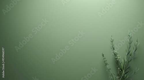 A solid, muted sage green background with a smooth, clean surface. Offers a serene and natural tone for design projects.